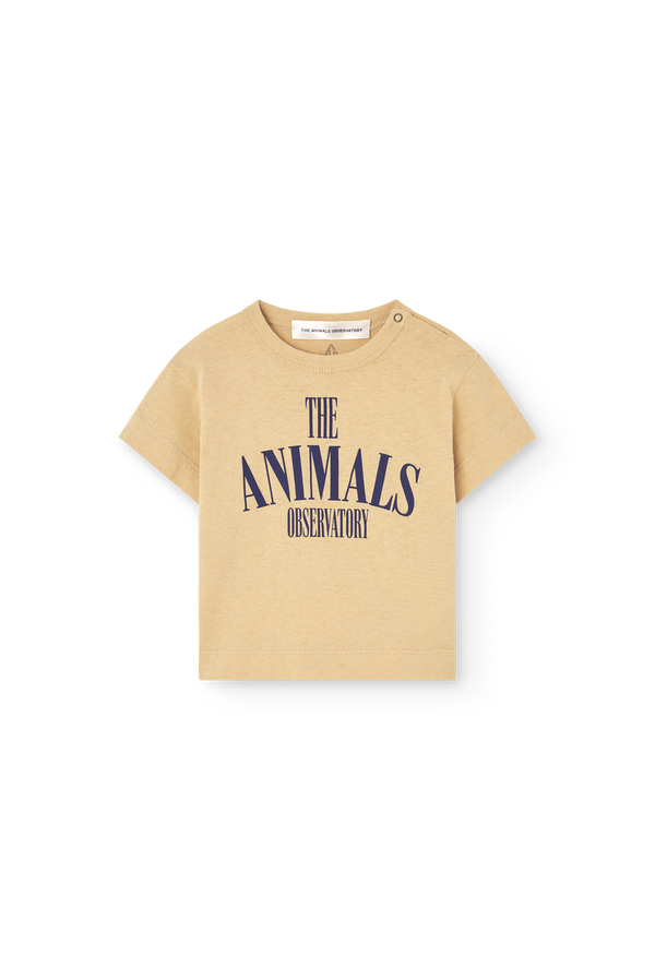 Soft Brown Pangolin T-Shirt for Baby PRODUCT FRONT
