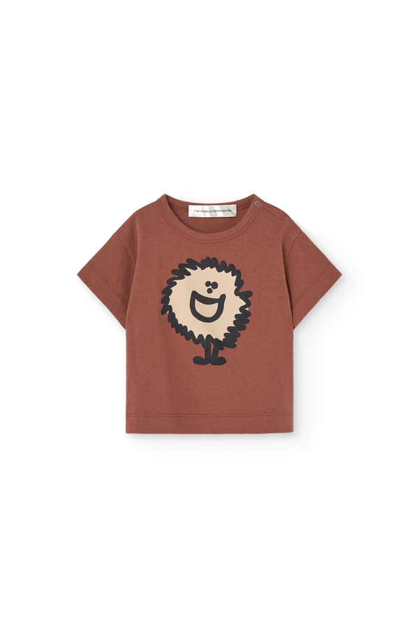 Brown Pangolin T-Shirt for Baby PRODUCT FRONT