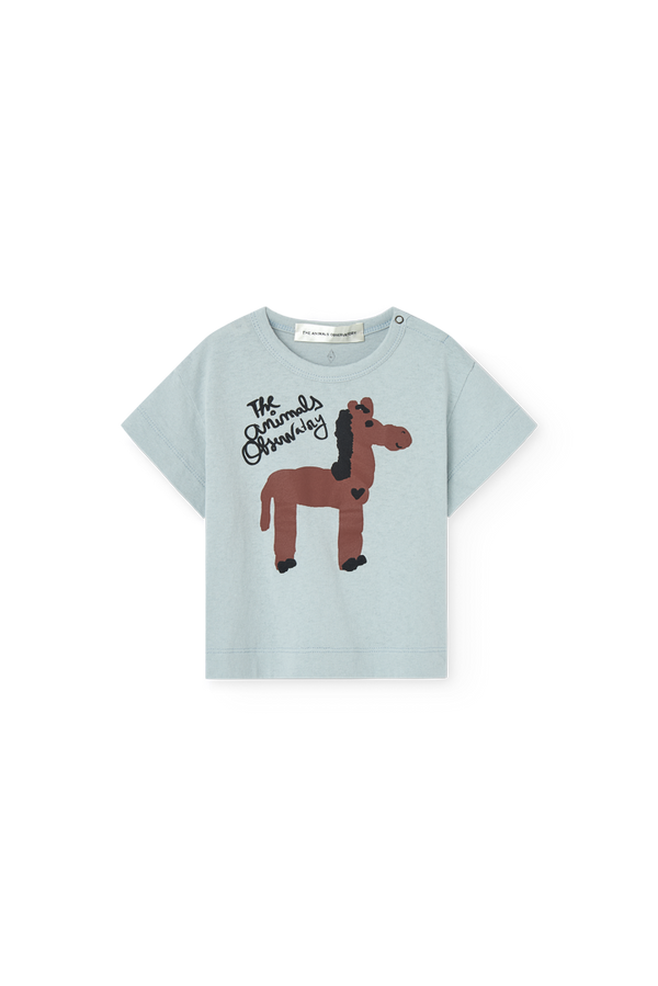 Blue Pangolin T-Shirt for Baby PRODUCT FRONT