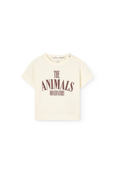 Raw White Pangolin T-Shirt for Baby PRODUCT FRONT