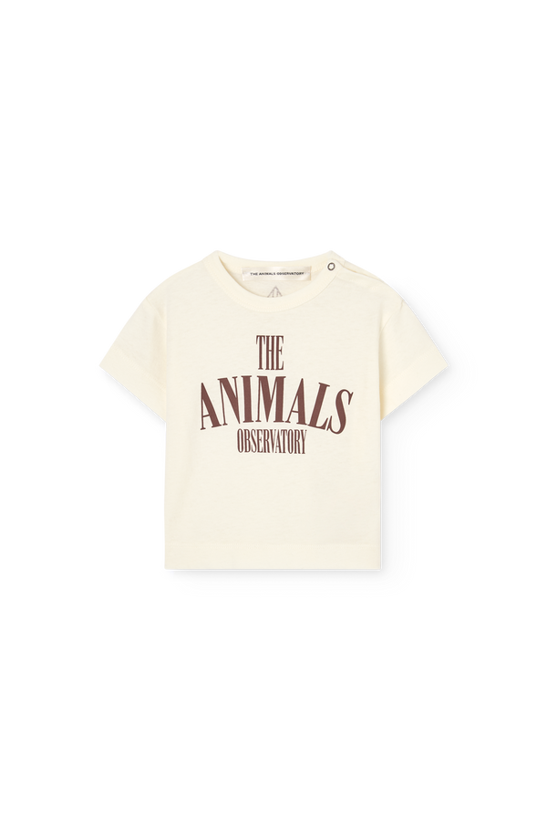 Raw White Pangolin T-Shirt for Baby PRODUCT FRONT
