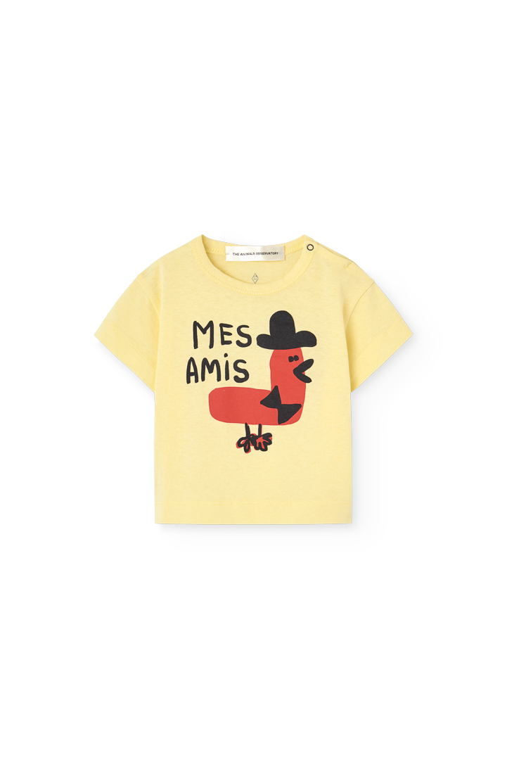 Soft Yellow Pangolin T-Shirt for Baby COVER