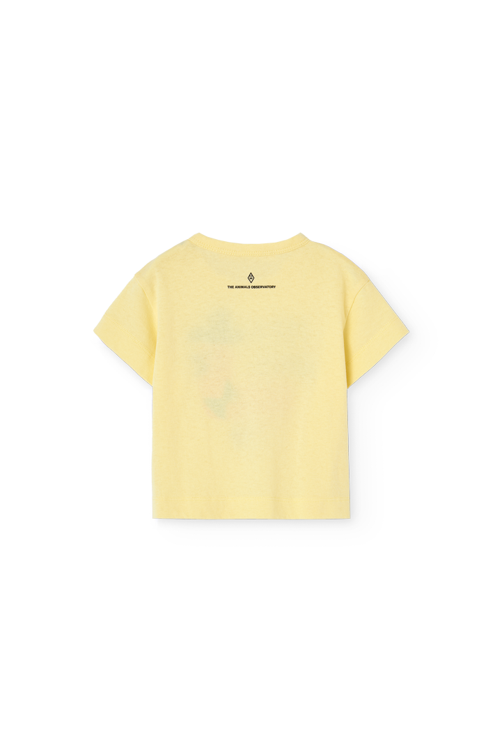 Soft Yellow Pangolin T-Shirt for Baby PRODUCT BACK