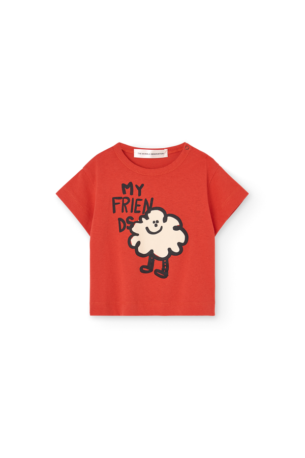 Red Pangolin T-Shirt for Baby PRODUCT FRONT