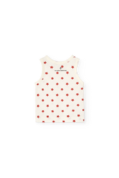 Raw White Macaque Tank Top for Baby PRODUCT BACK