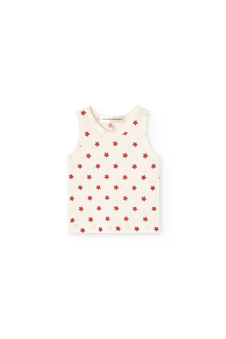 Raw White Macaque Tank Top for Baby PRODUCT FRONT