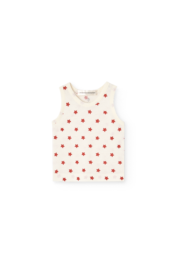 Raw White Macaque Tank Top for Baby PRODUCT FRONT