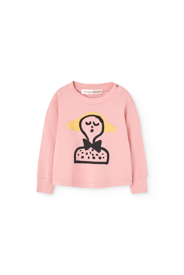 Soft Pink Wapiti Long Sleeve T-shirt for Baby COVER