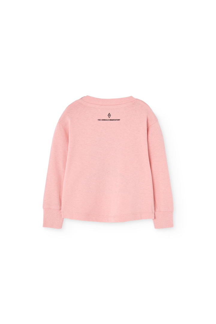 Soft Pink Wapiti Long Sleeve T-shirt for Baby PRODUCT BACK