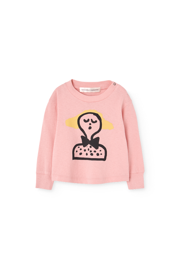Soft Pink Wapiti Long Sleeve T-shirt for Baby PRODUCT FRONT
