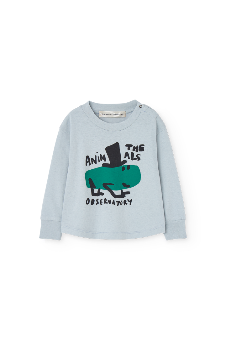 Blue Wapiti Long Sleeve T-shirt for Baby COVER