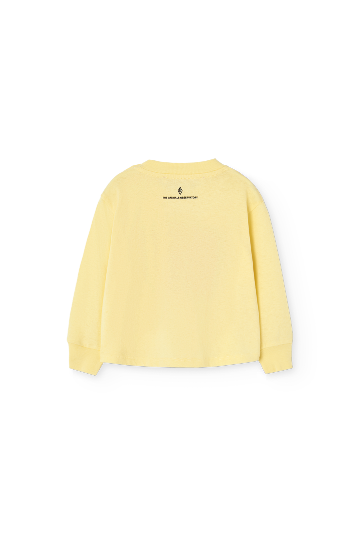 Soft Yellow Wapiti Long Sleeve T-shirt for Baby PRODUCT BACK