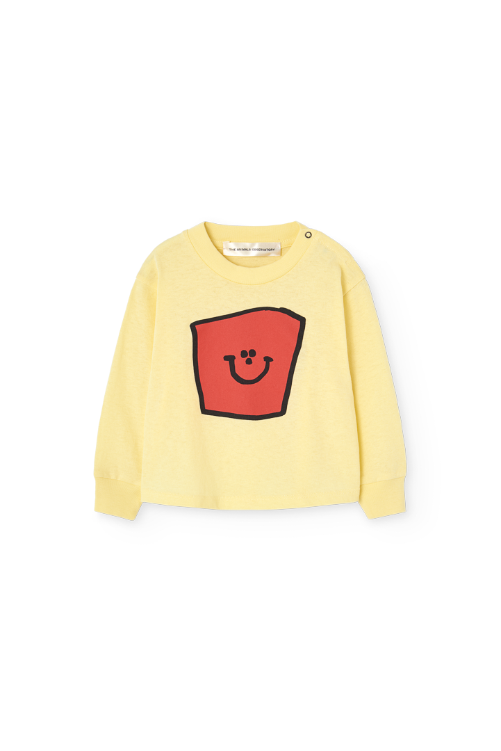 Soft Yellow Wapiti Long Sleeve T-shirt for Baby PRODUCT FRONT