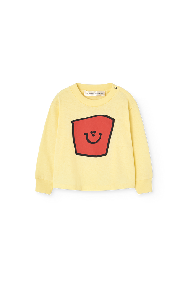 Soft Yellow Wapiti Long Sleeve T-shirt for Baby PRODUCT FRONT