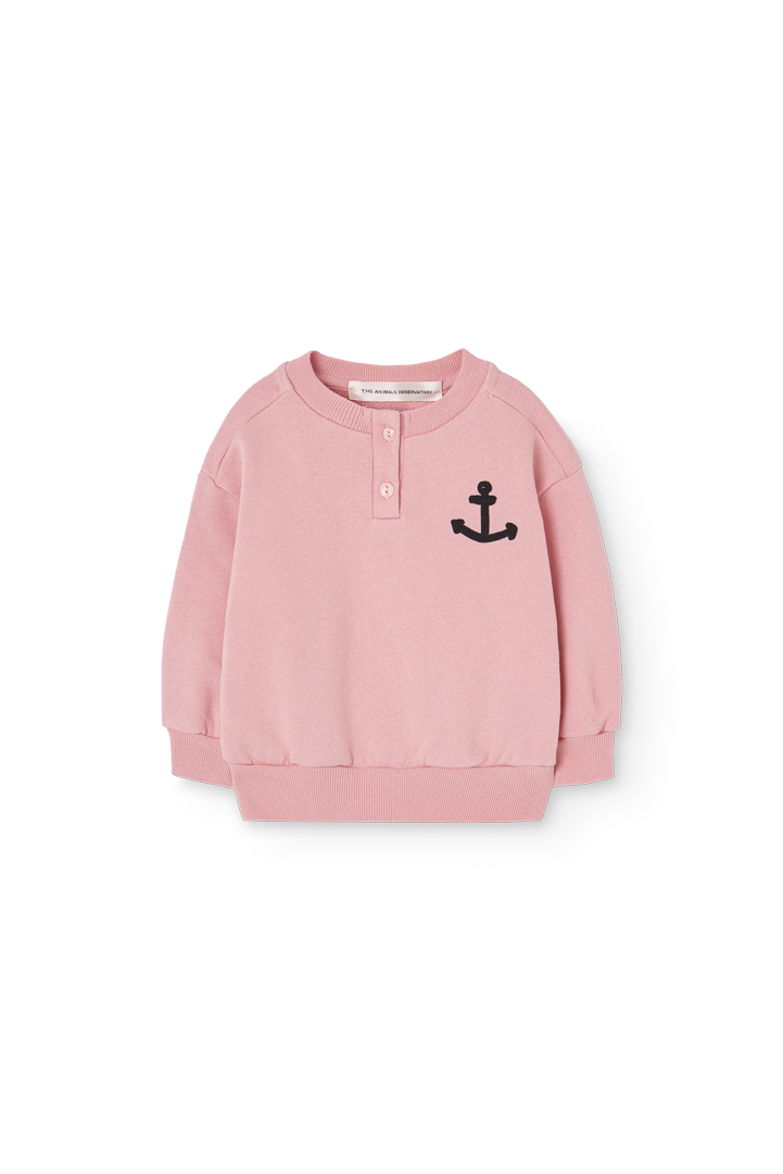 Soft Pink Puma Sweatshirt for Baby PRODUCT FRONT