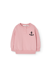 Soft Pink Puma Sweatshirt for Baby PRODUCT FRONT