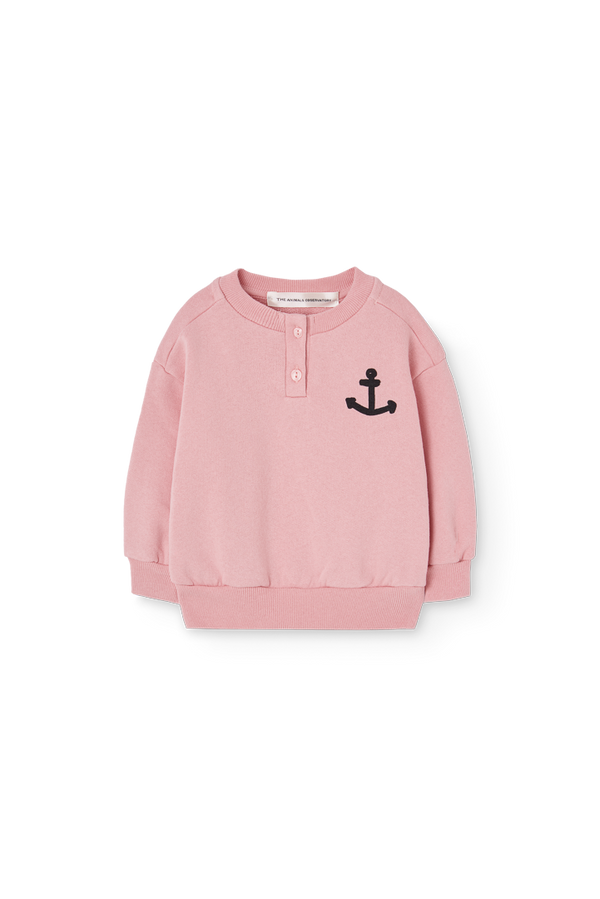 Soft Pink Puma Sweatshirt for Baby PRODUCT FRONT