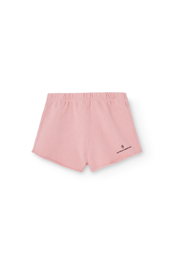 Soft Pink Turtledove Short Sweatpants for Baby PRODUCT FRONT