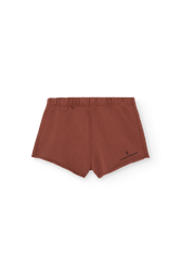Brown Turtledove Short Sweatpants for Baby PRODUCT FRONT