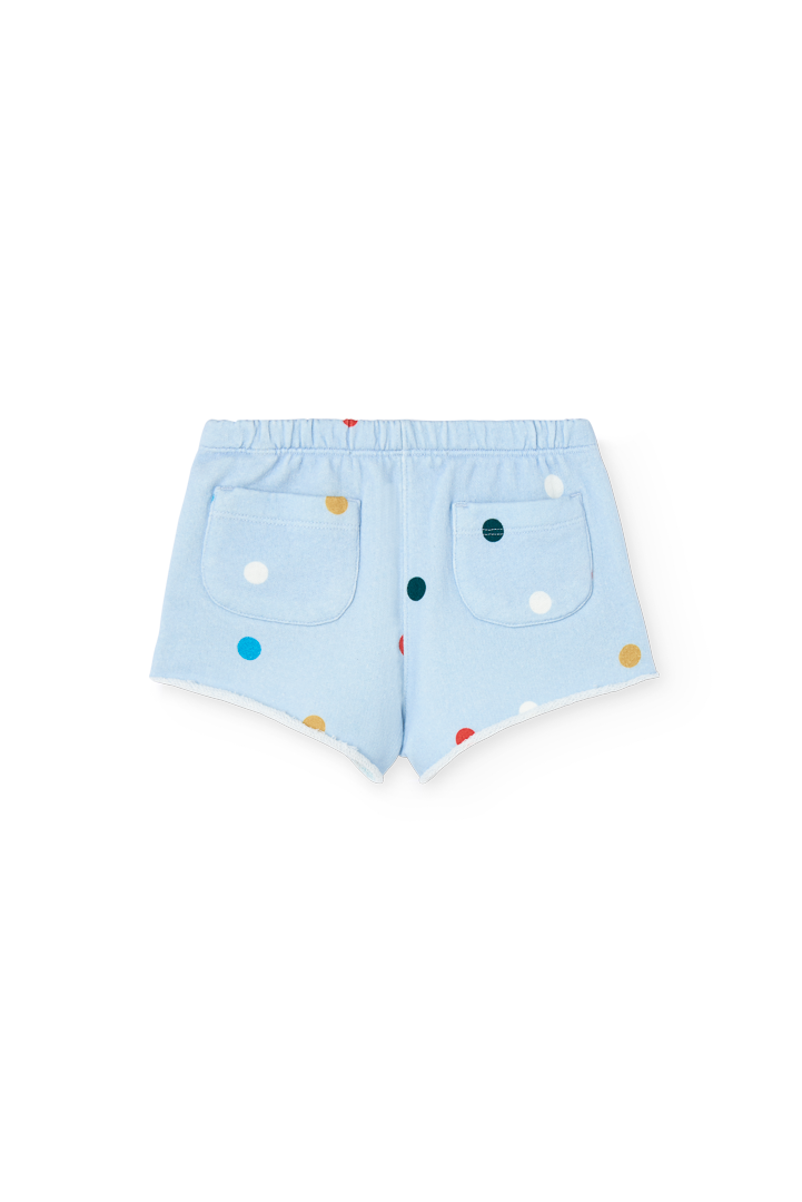 Blue Turtledove Short Sweatpants for Baby PRODUCT BACK