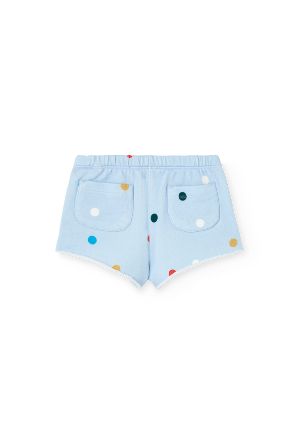 Blue Turtledove Short Sweatpants for Baby PRODUCT BACK