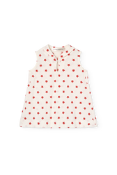 Raw White Wildebeest Dress for Baby PRODUCT FRONT