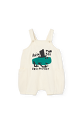 Raw White Gase Jumpsuit for Baby