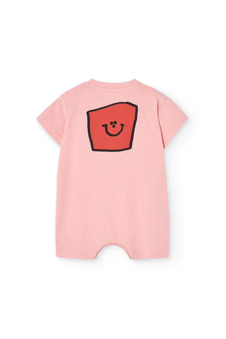 Soft Pink Goose Jumpsuit for Baby PRODUCT BACK