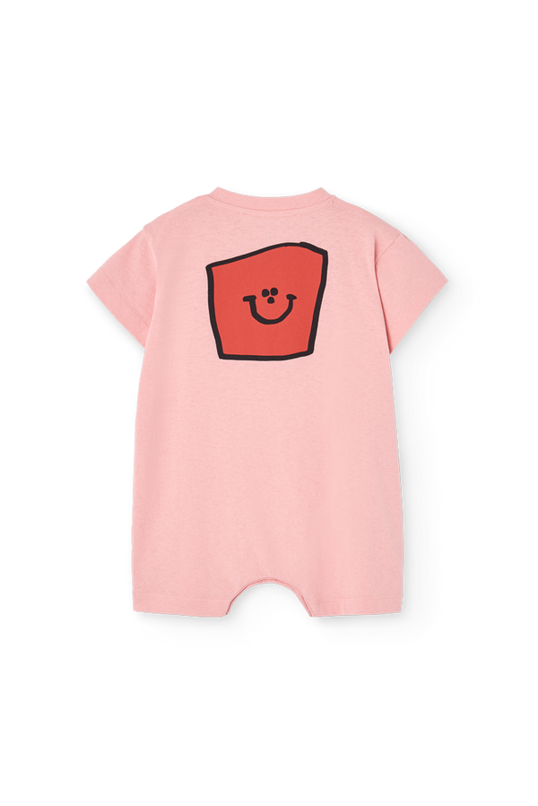 Soft Pink Goose Jumpsuit for Baby PRODUCT BACK