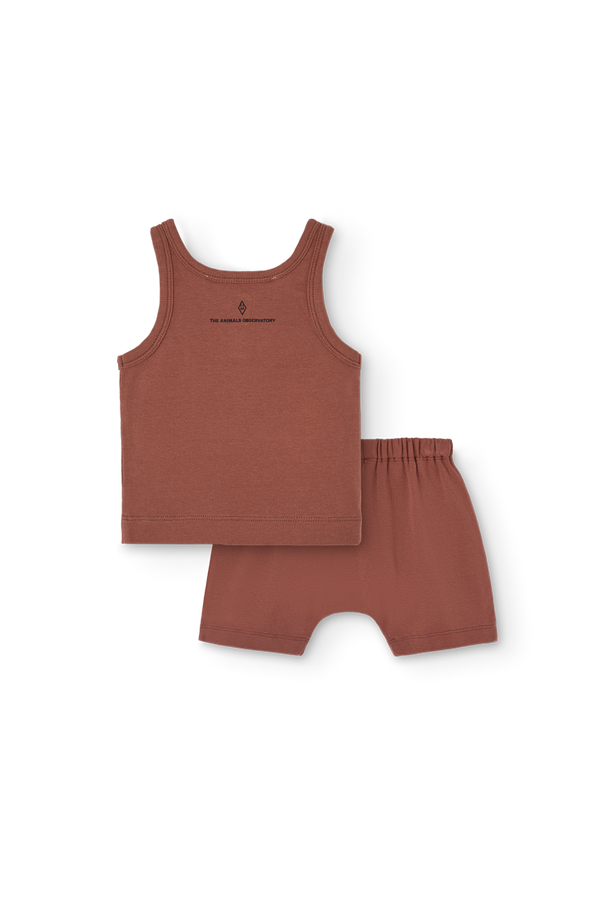 Brown Set Daug Set for Baby PRODUCT BACK