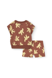 Brown Set Alpaca Set for Baby PRODUCT BACK