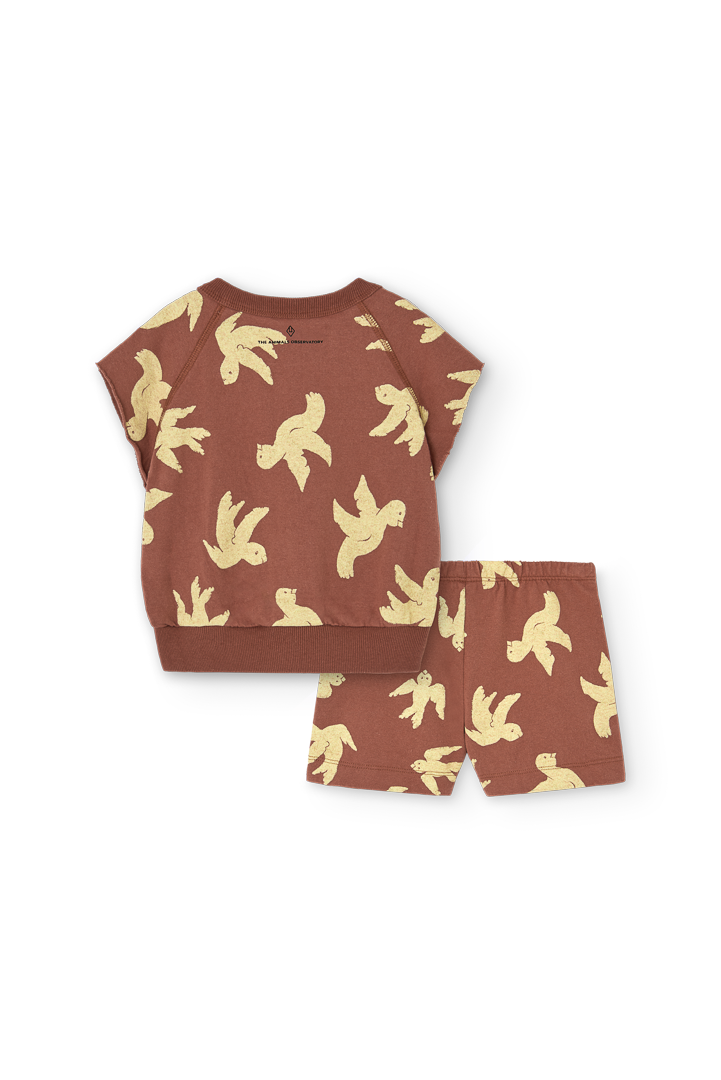 Brown Set Alpaca Set for Baby PRODUCT BACK