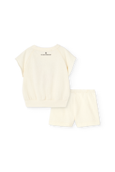 Raw White Set Alpaca Set for Baby PRODUCT BACK