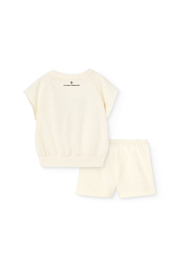Raw White Set Alpaca Set for Baby PRODUCT BACK