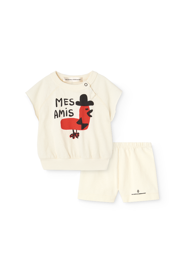 Raw White Set Alpaca Set for Baby PRODUCT FRONT