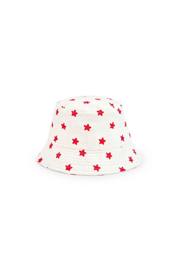 Raw White Triton Bucket Hat  for Baby PRODUCT BACK