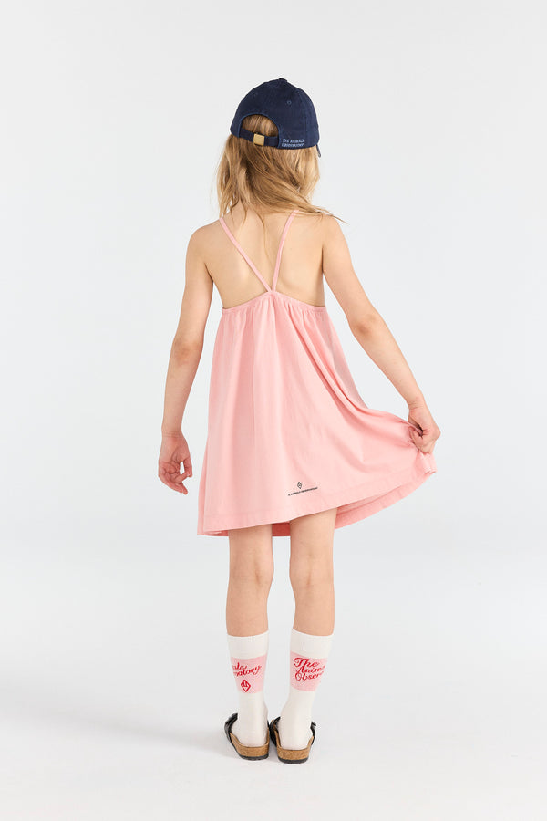 Soft Pink Otter Dress MODEL BACK