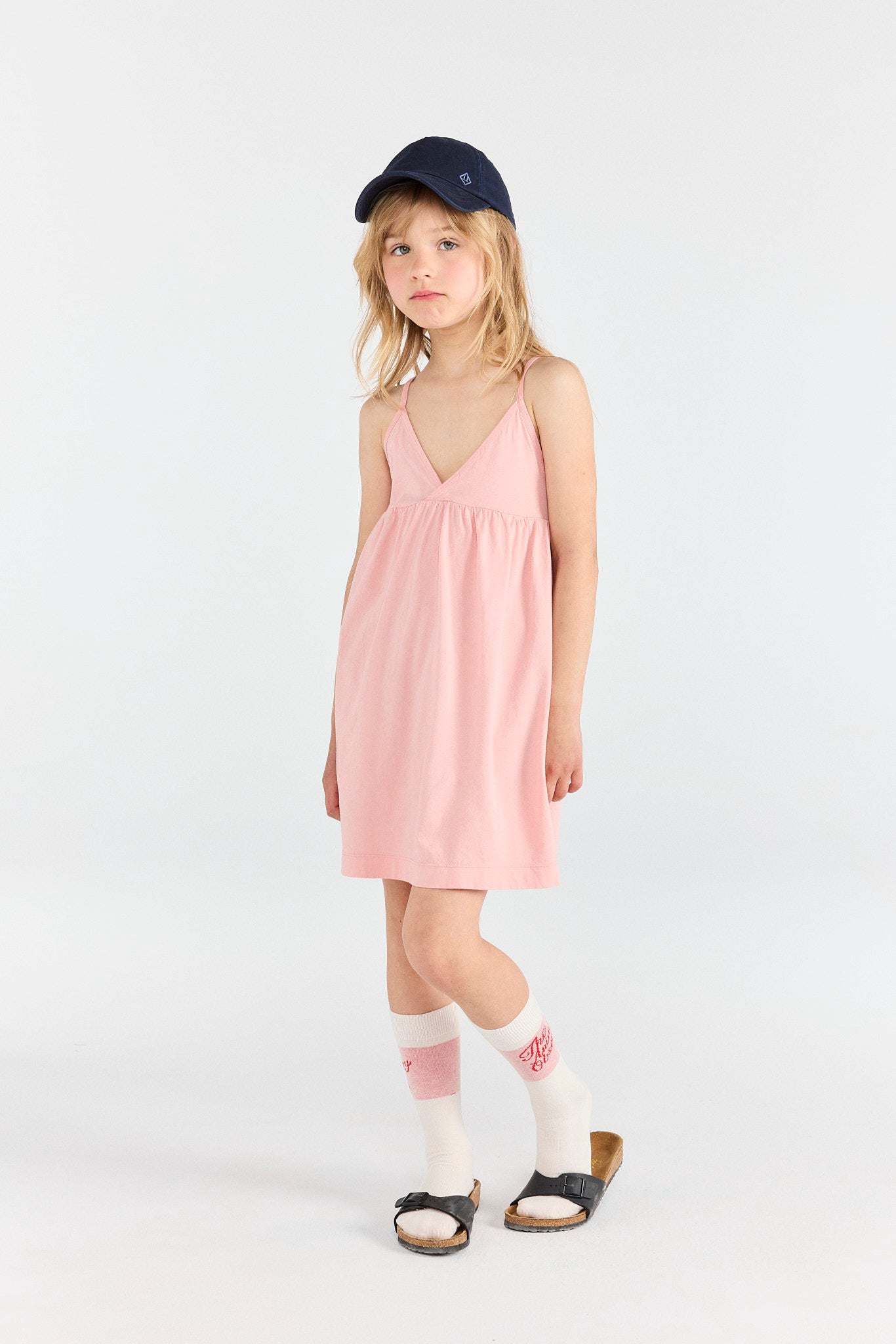 Soft Pink Otter Dress MODEL FRONT