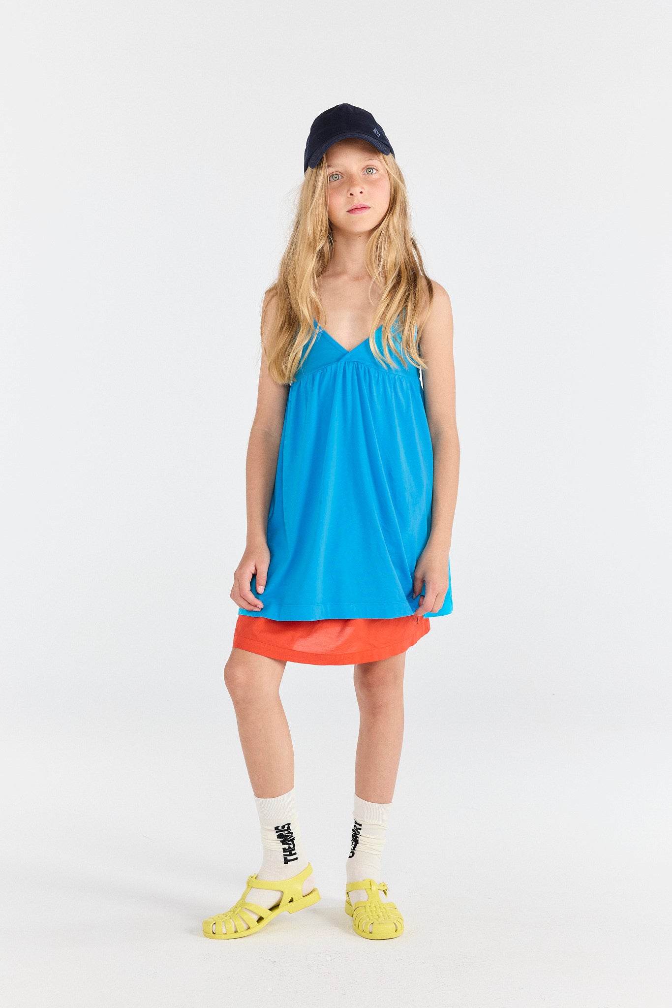 Blue Otter Dress MODEL FRONT