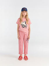 Soft Pink Camel Pants MODEL FRONT