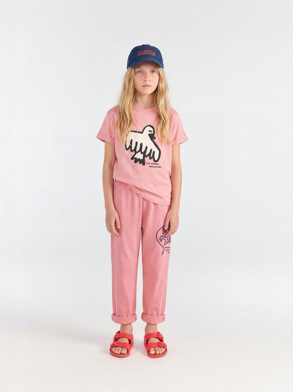 Soft Pink Camel Pants MODEL FRONT