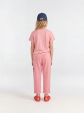 Soft Pink Camel Pants MODEL BACK