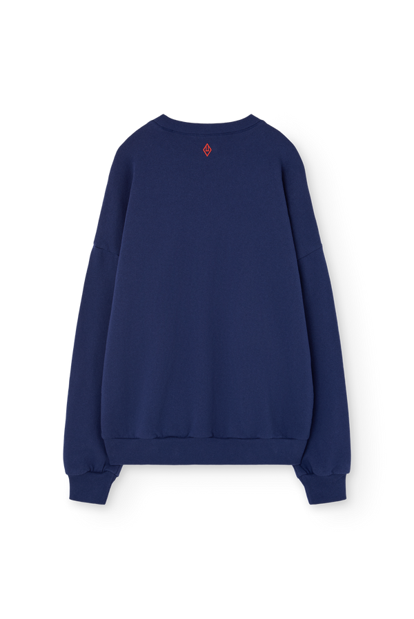 Deep Blue Koi Sweatshirt for Woman PRODUCT BACK