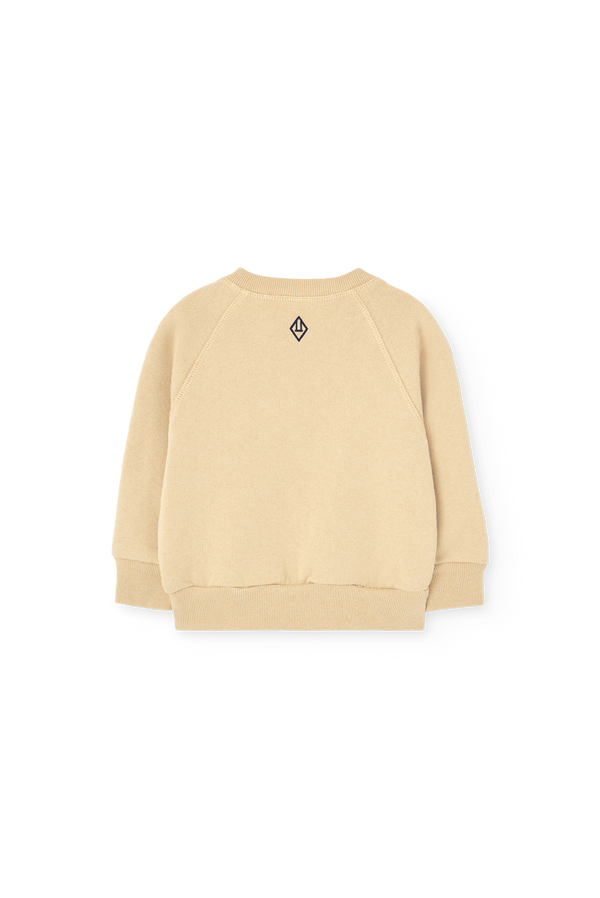 Soft Brown Jackal Sweatshirt for Baby PRODUCT BACK
