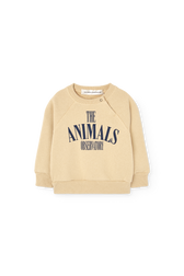 Soft Brown Jackal Sweatshirt for Baby PRODUCT FRONT