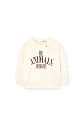 Raw White Jackal Sweatshirt for Baby PRODUCT FRONT