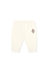Raw White Sloth Sweatpants for Baby PRODUCT FRONT