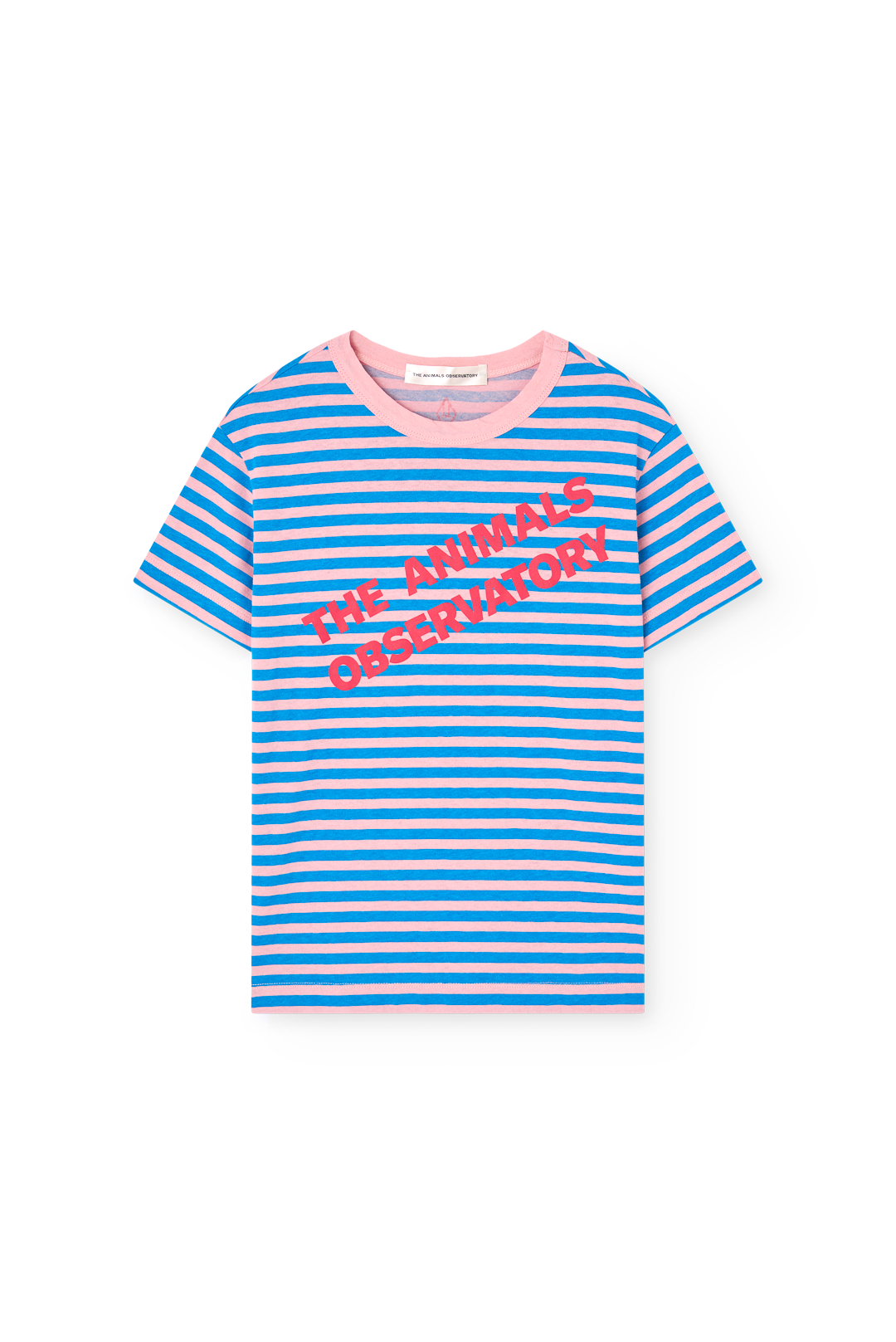 Striped Blue Rooster T-Shirt PRODUCT FRONT