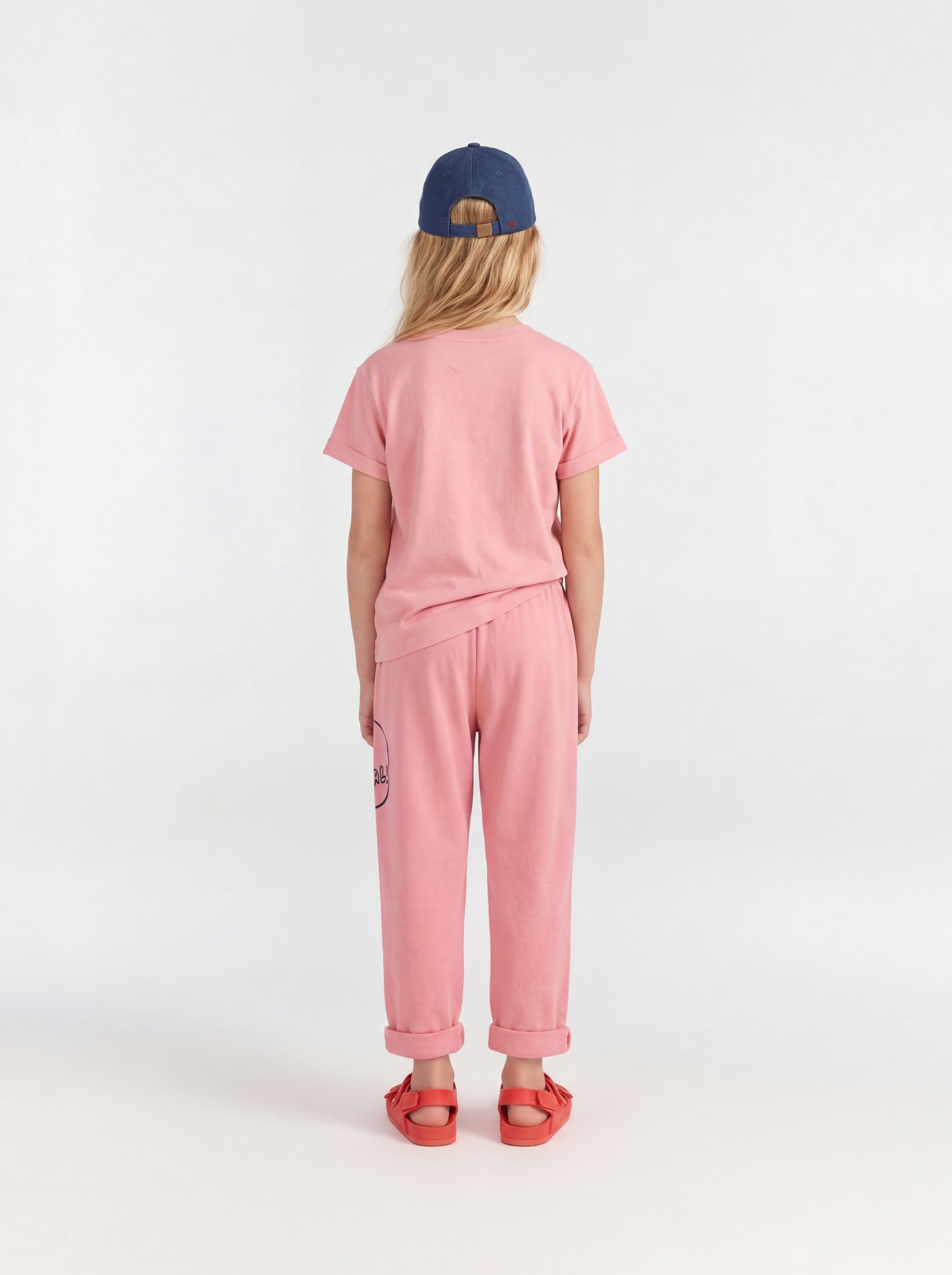 Soft Pink Rooster T-Shirt  MODEL BACK