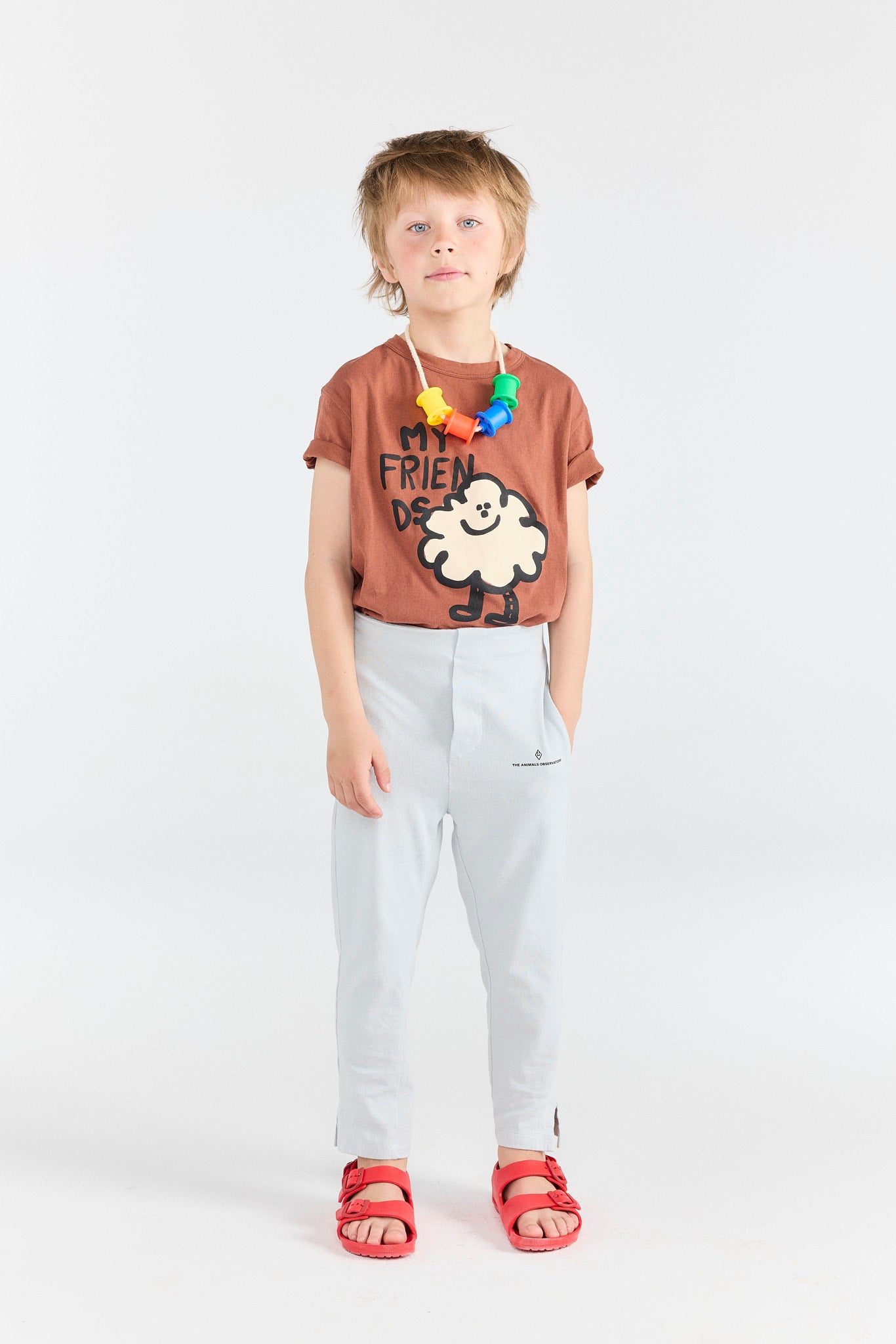 Brown Rooster T-Shirt MODEL FRONT